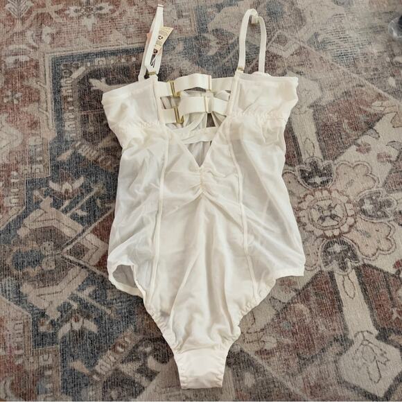 We Are HAH Hot As Hell Free People Back Off Bodysuit Small New - Picture 6 of 11